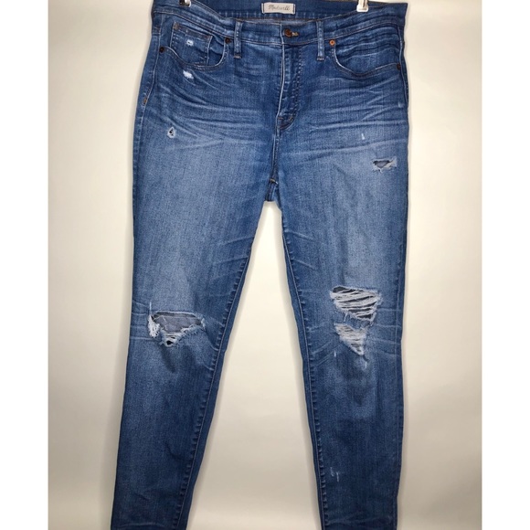 Madewell 9” High Rise Skinny Denim Jeans - Picture 2 of 16